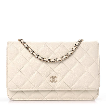 Chanel Caviar Quilted Wallet On Chain WOC White 1 of 20