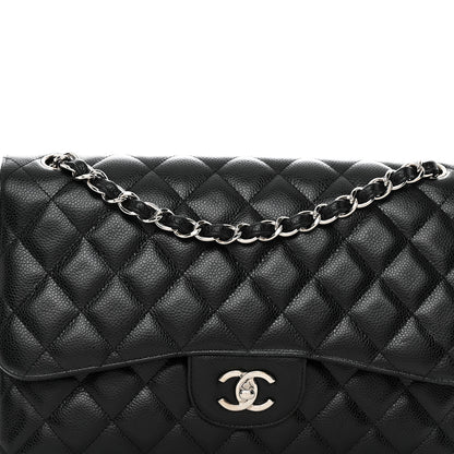 Chanel Caviar Quilted Jumbo Double Flap Black 8 of 15