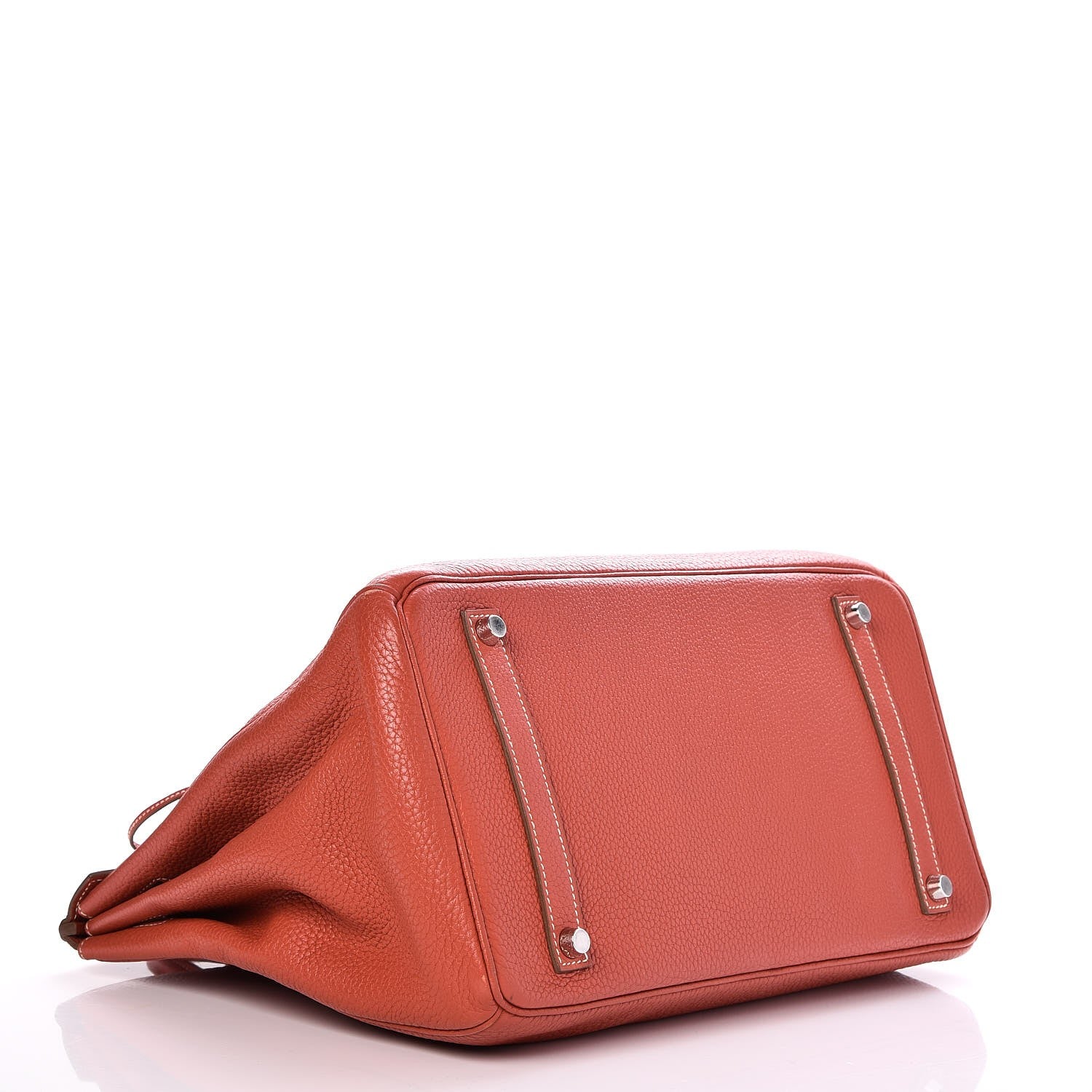 Hermes Taurillon Clemence Birkin 35 Sanguine 5 of 32