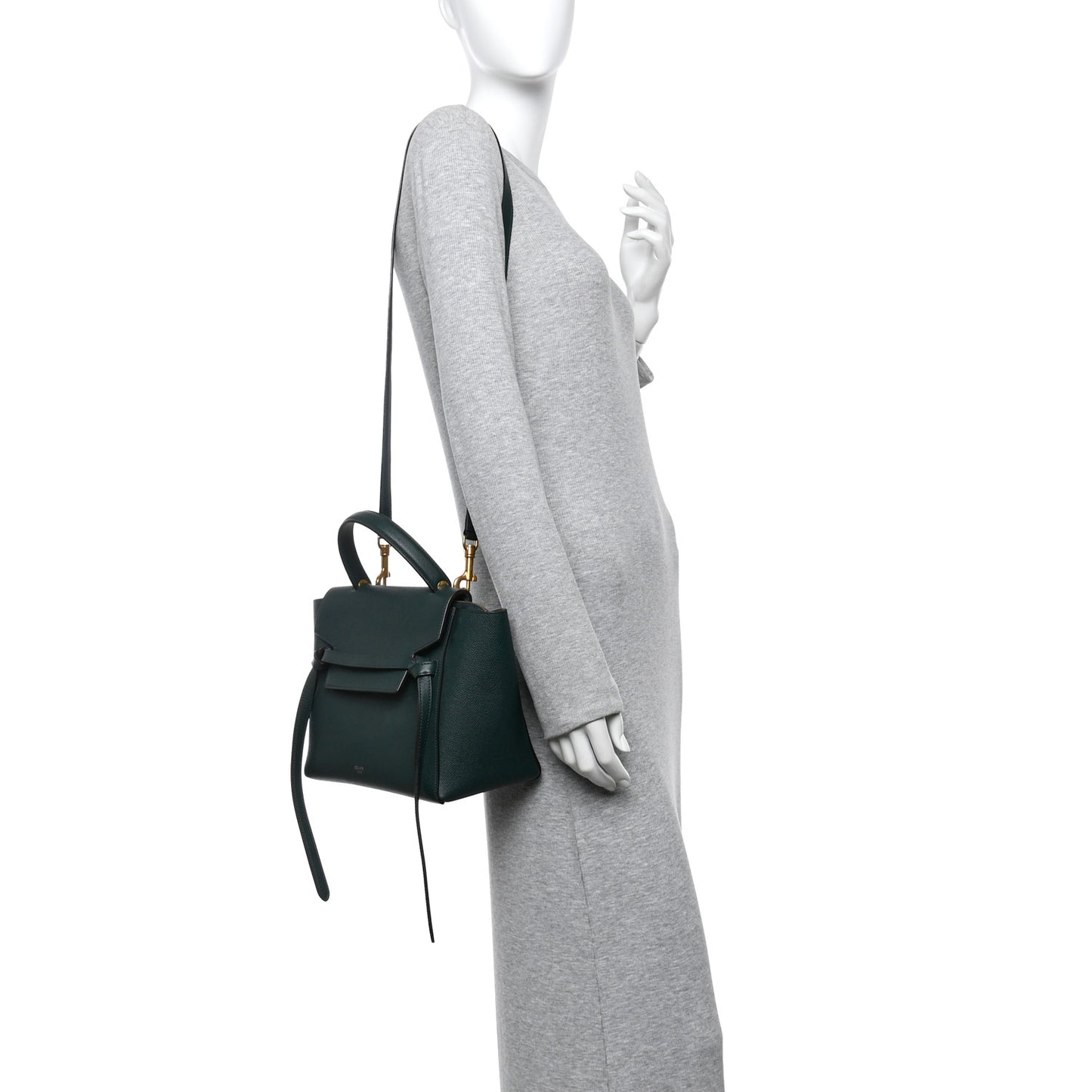 Grained Calfskin Micro Belt Bag Amazone