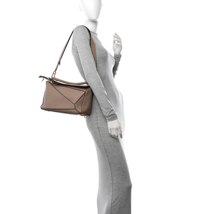 Loewe Grained Calfskin Medium Puzzle Bag Sand Mink 2 of 10