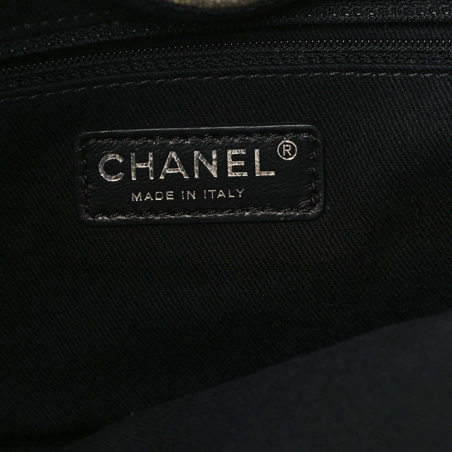 Canvas Medium Deauville Tote Beige Black