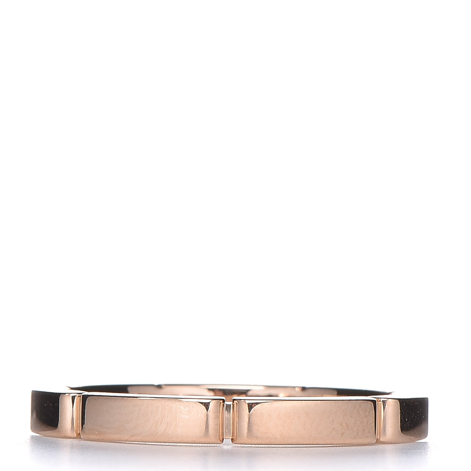 Cartier 18K Pink Gold Diamond Maillon Panthere Wedding Band Ring 55 6.75 3 of 6