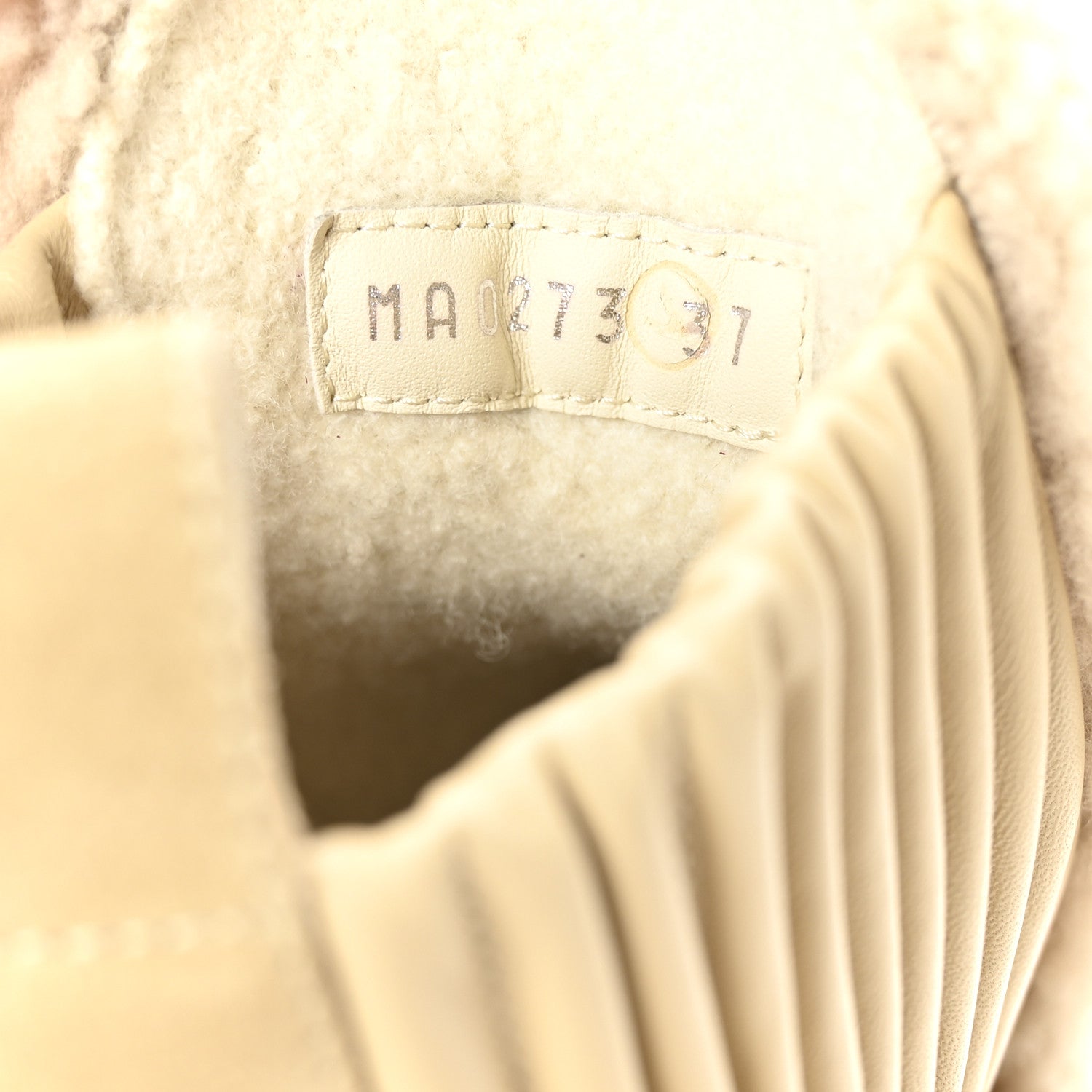 Louis Vuitton Suede Shearling Ruby Flat Ankle Boots 37 Beige 9 of 9