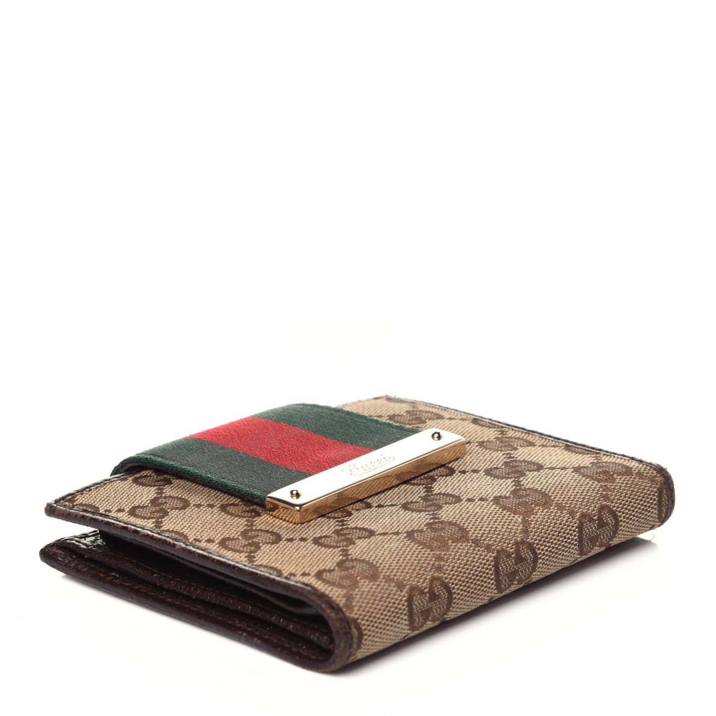 Monogram Web Ladies Web French Wallet Brown
