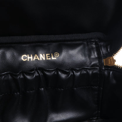 Chanel Lambskin Vanity Cosmetic Bag Black 7 of 9