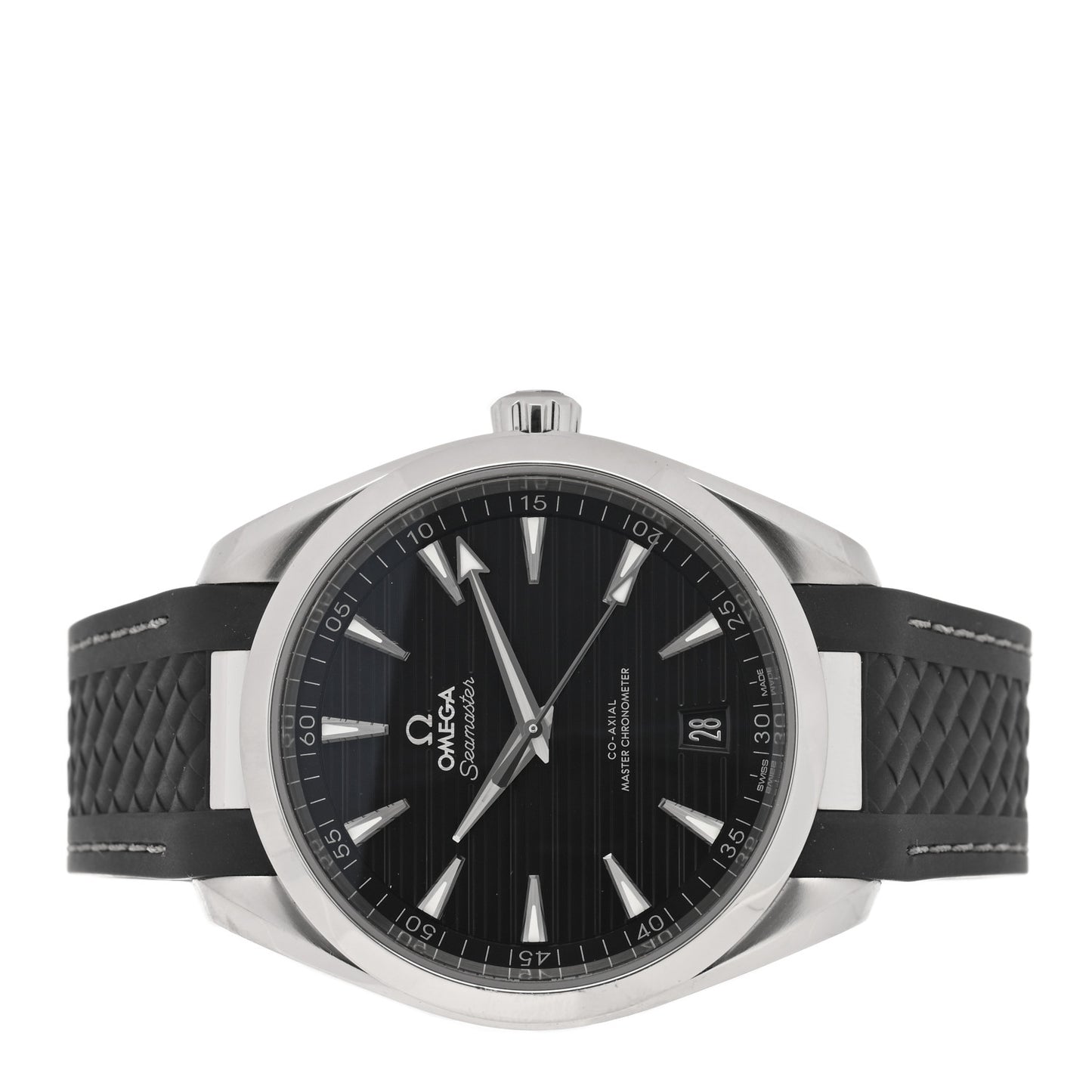 Stainless Steel Rubber 41mm Seamaster Aqua Terra 150M Co-Axial Automatic Watch Black 220.12.41.21.01.001