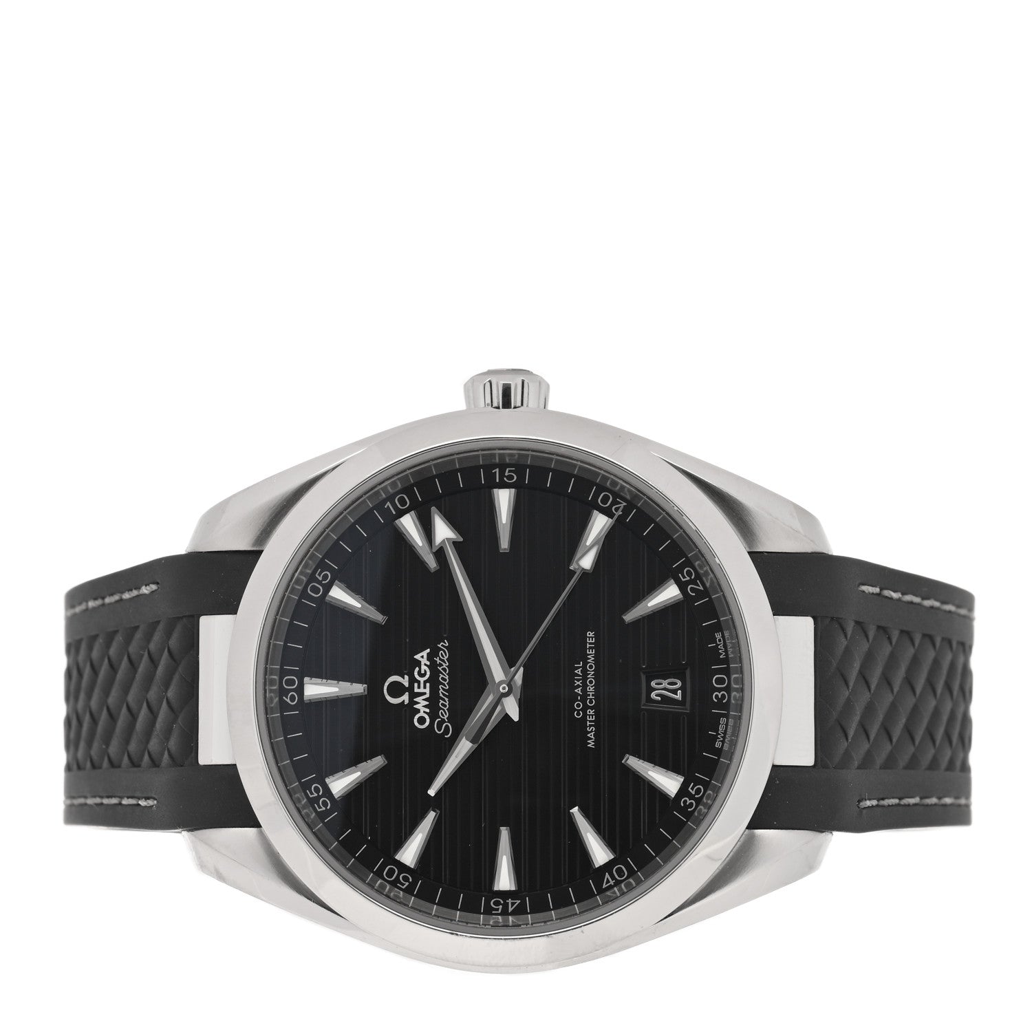 Omega Stainless Steel Rubber 41mm Seamaster Aqua Terra 150M Co-Axial Automatic Watch Black 220.12.41.21.01.001 2 of 5