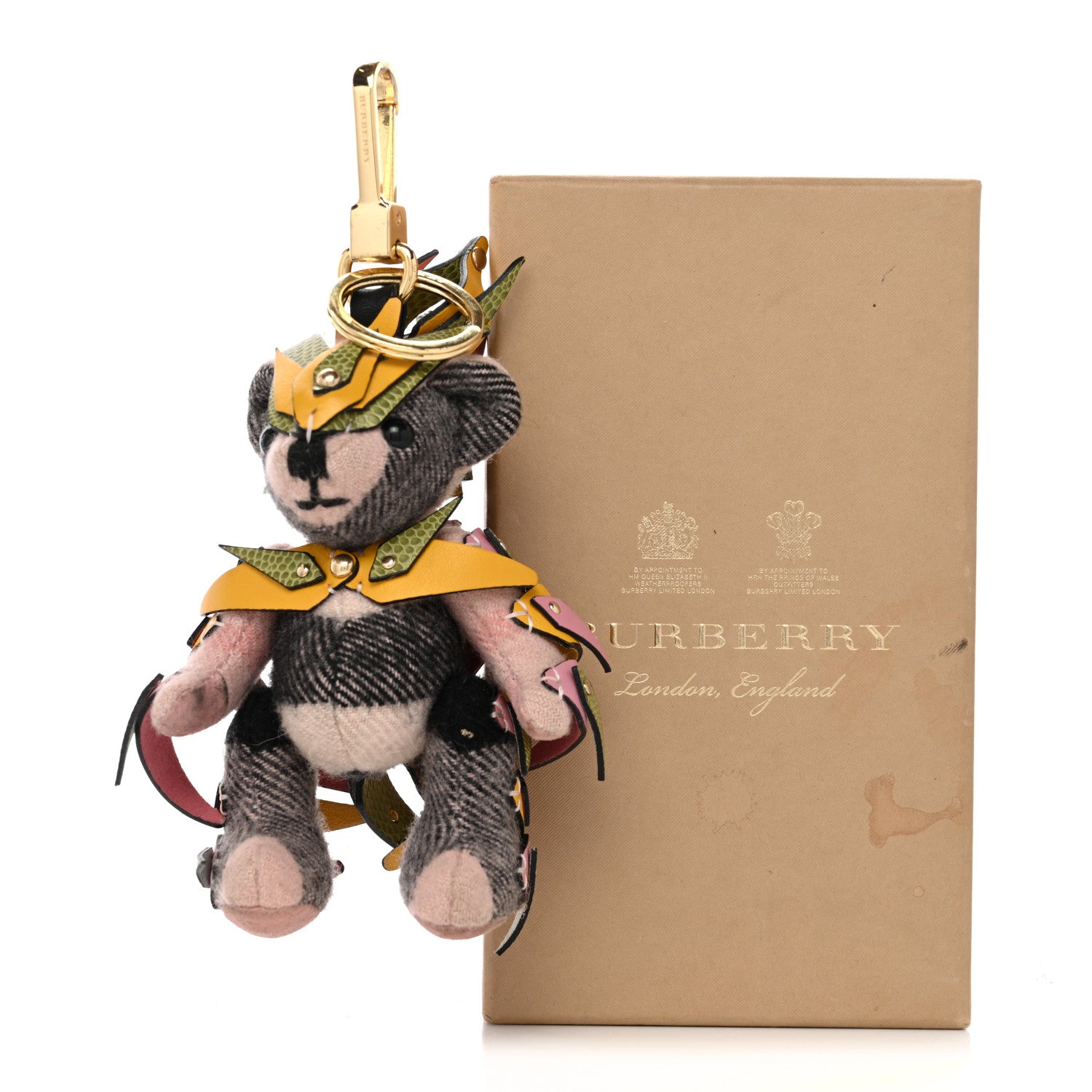 Burberry バーバリー リザード シングルモンク プレーントゥ【超美品】 Burberry Cashmere House Check Lizard Calfskin Thomas Armour Bear