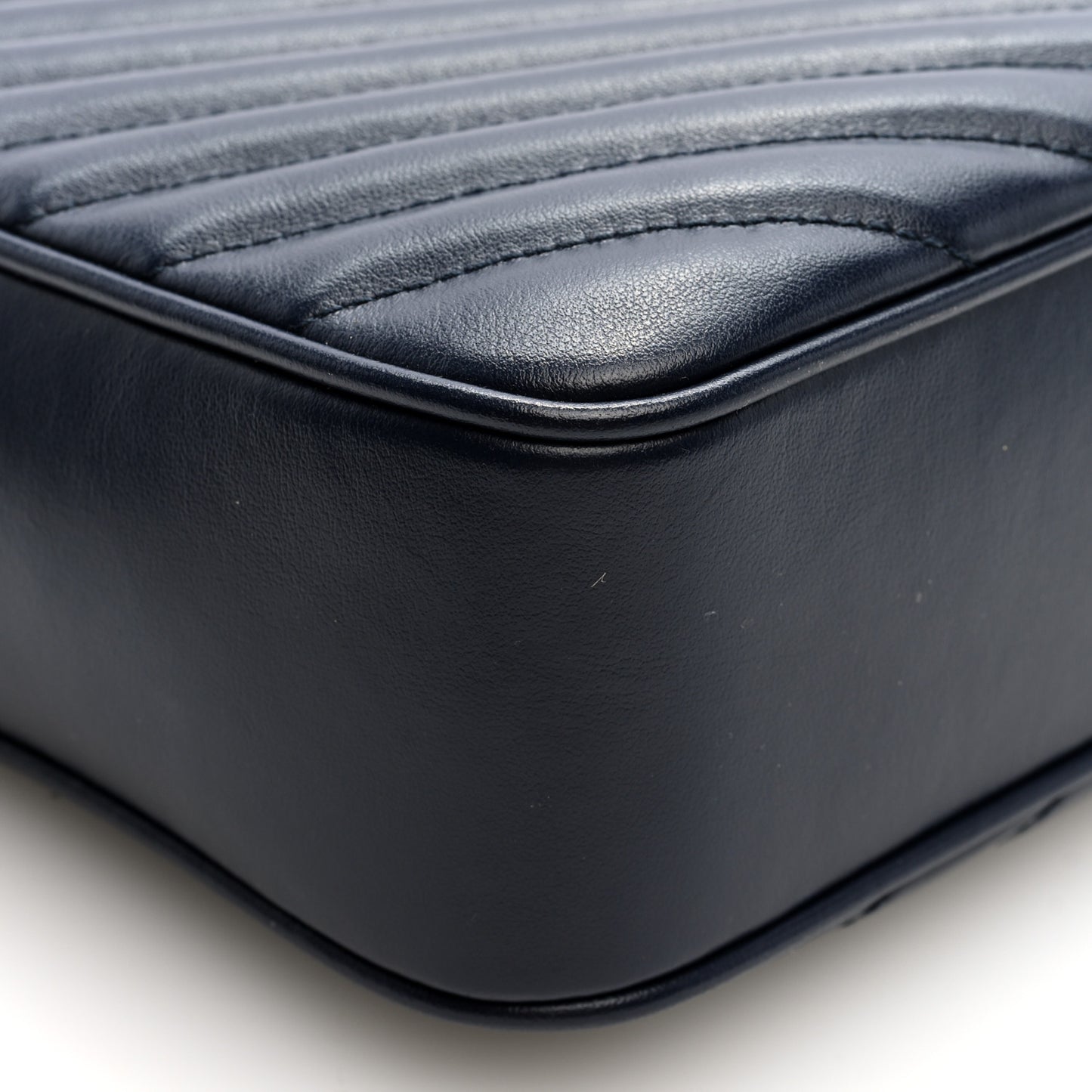 Calfskin Matelasse Monogram Lou Camera Bag Navy