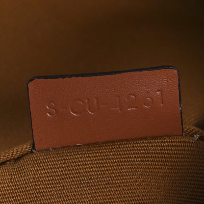 Celine Triomphe Canvas Triangle Crossbody Bag Tan 7 of 9