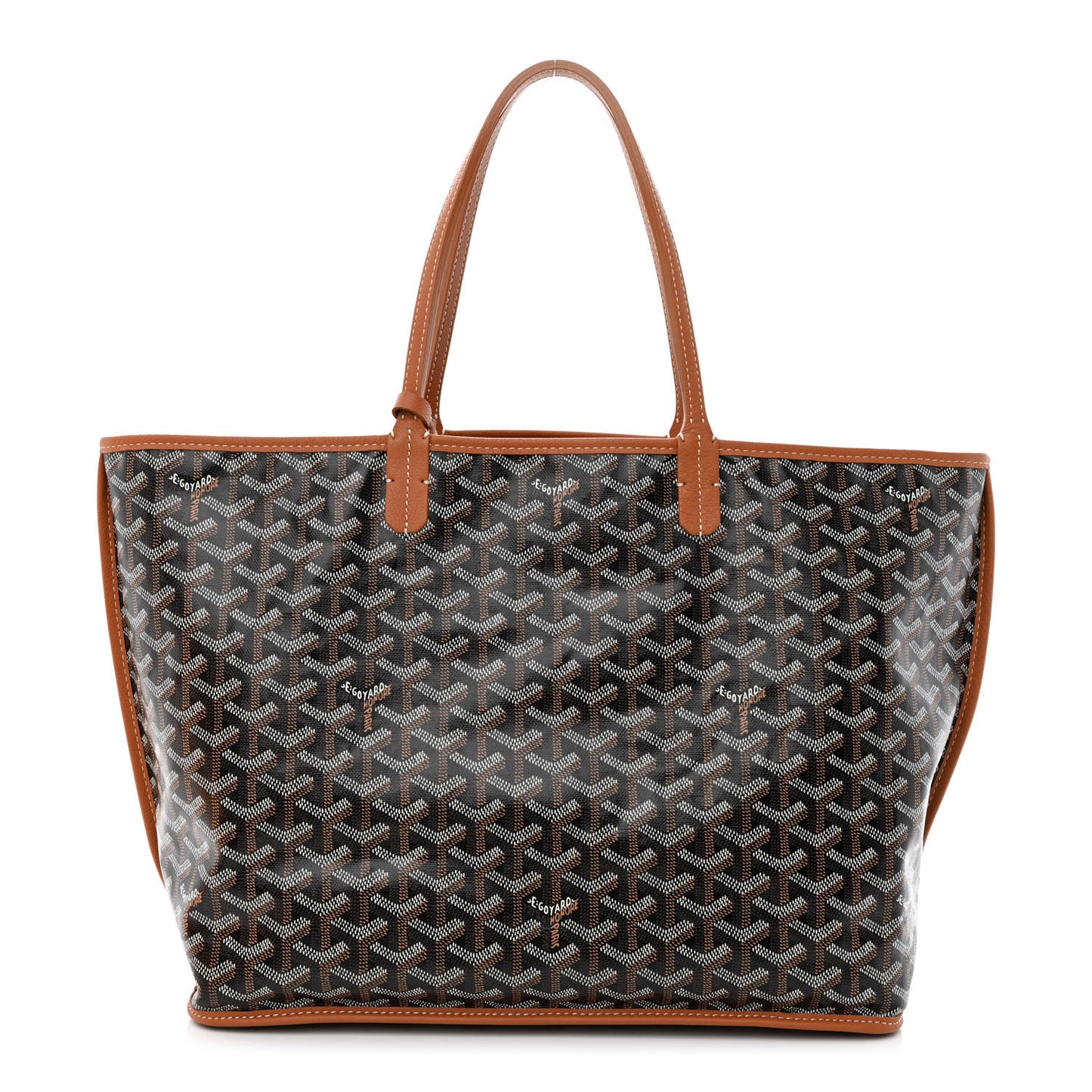Goyardine Reversible Anjou PM Black Gold