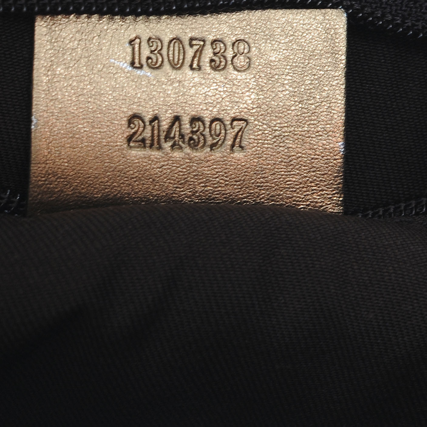 Satin Monogram Small Abbey Hobo Bronze