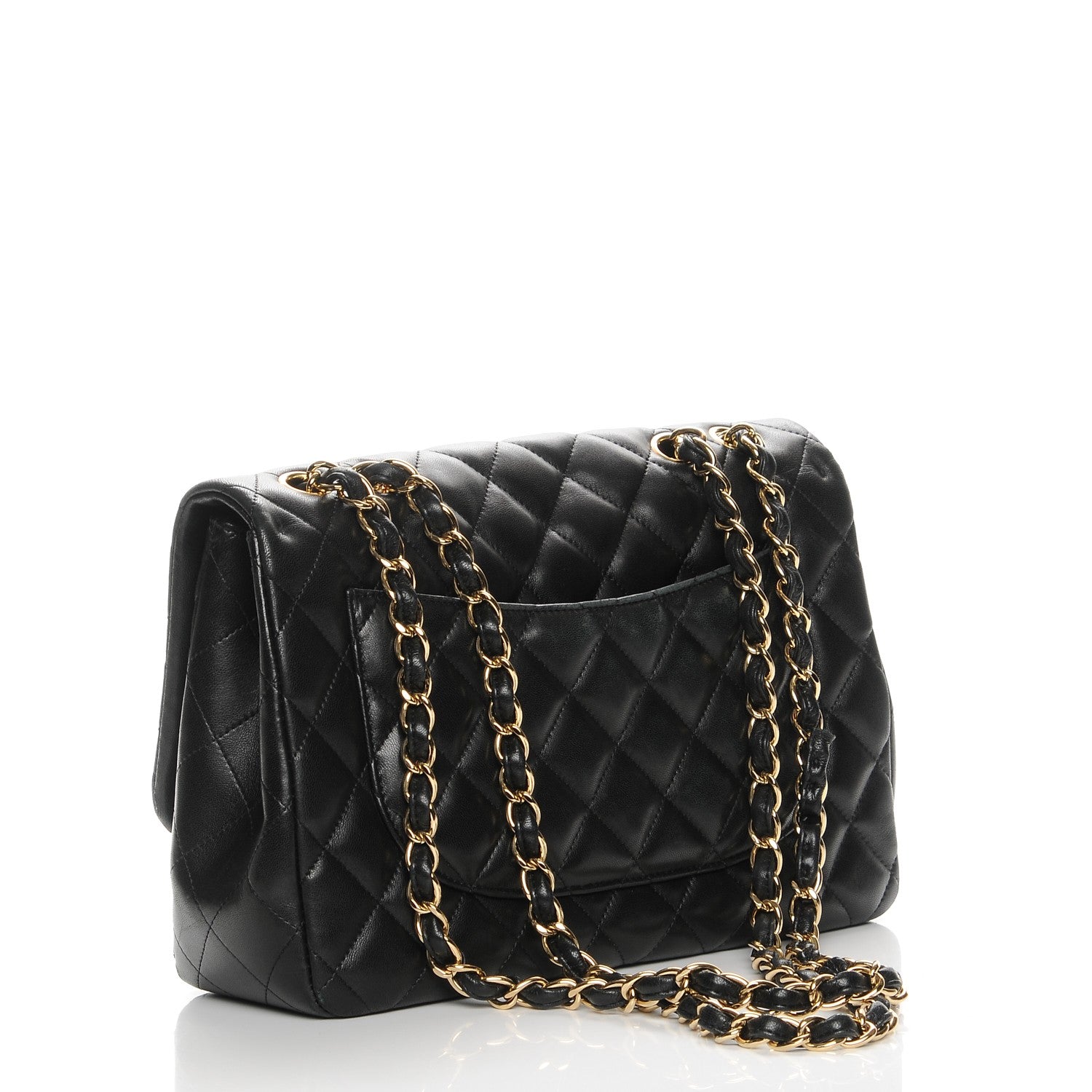 Chanel Lambskin Quilted Jumbo Single Flap Black 3 of 12