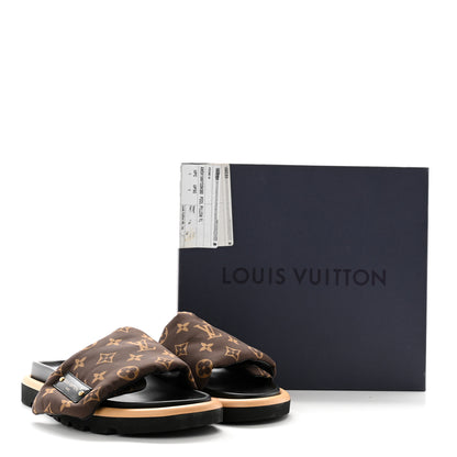 Louis Vuitton Nylon Monogram Pool Pillow Comfort Mule 38 Cacao Brown 9 of 9