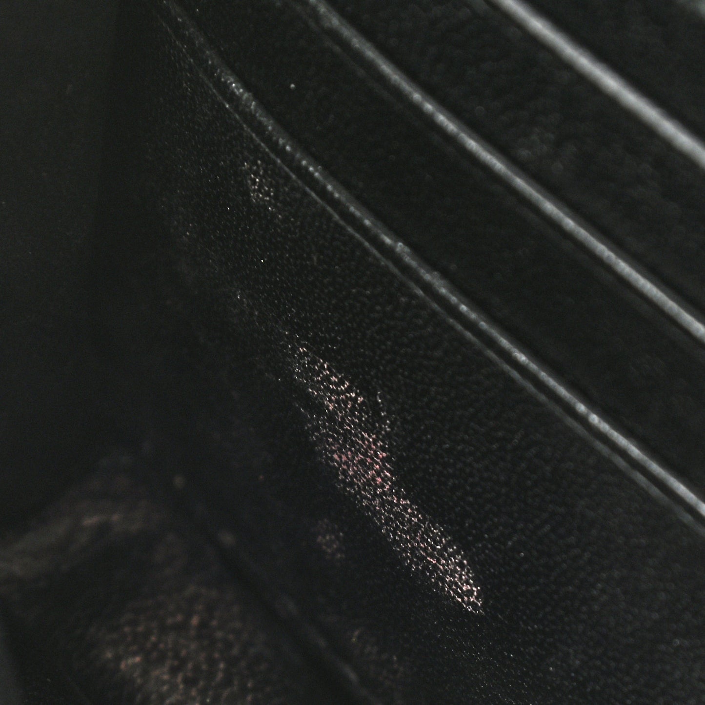 Patent Losange Monogram Embossed BB Wallet On Chain Black