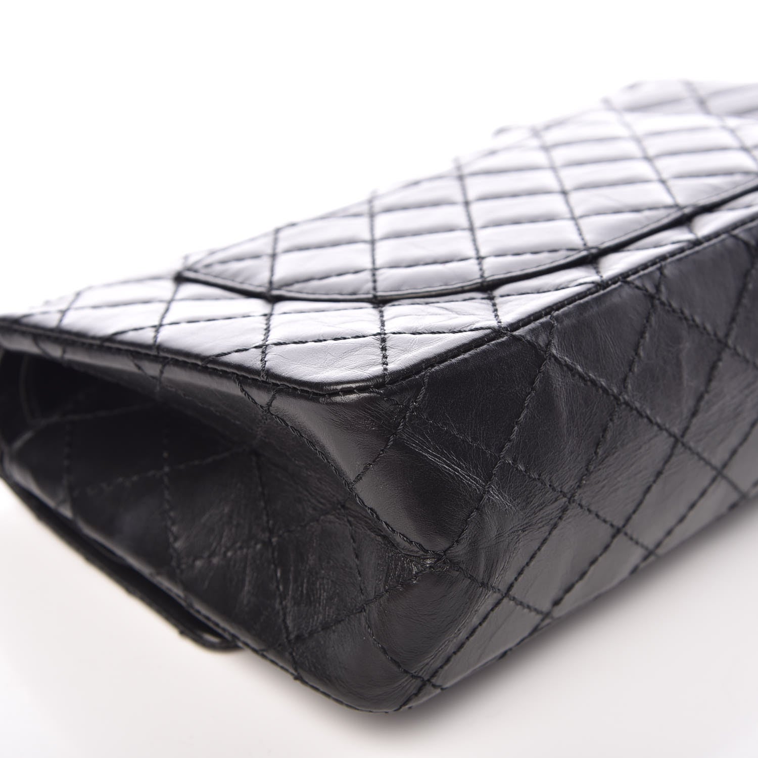 Chanel Aged Calfskin Quilted 2.55 Reissue 225 Flap So Black 11 of 13