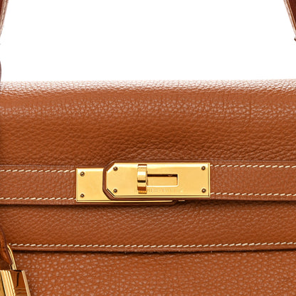 Hermes Togo Kelly Retourne 35 Gold 8 of 14