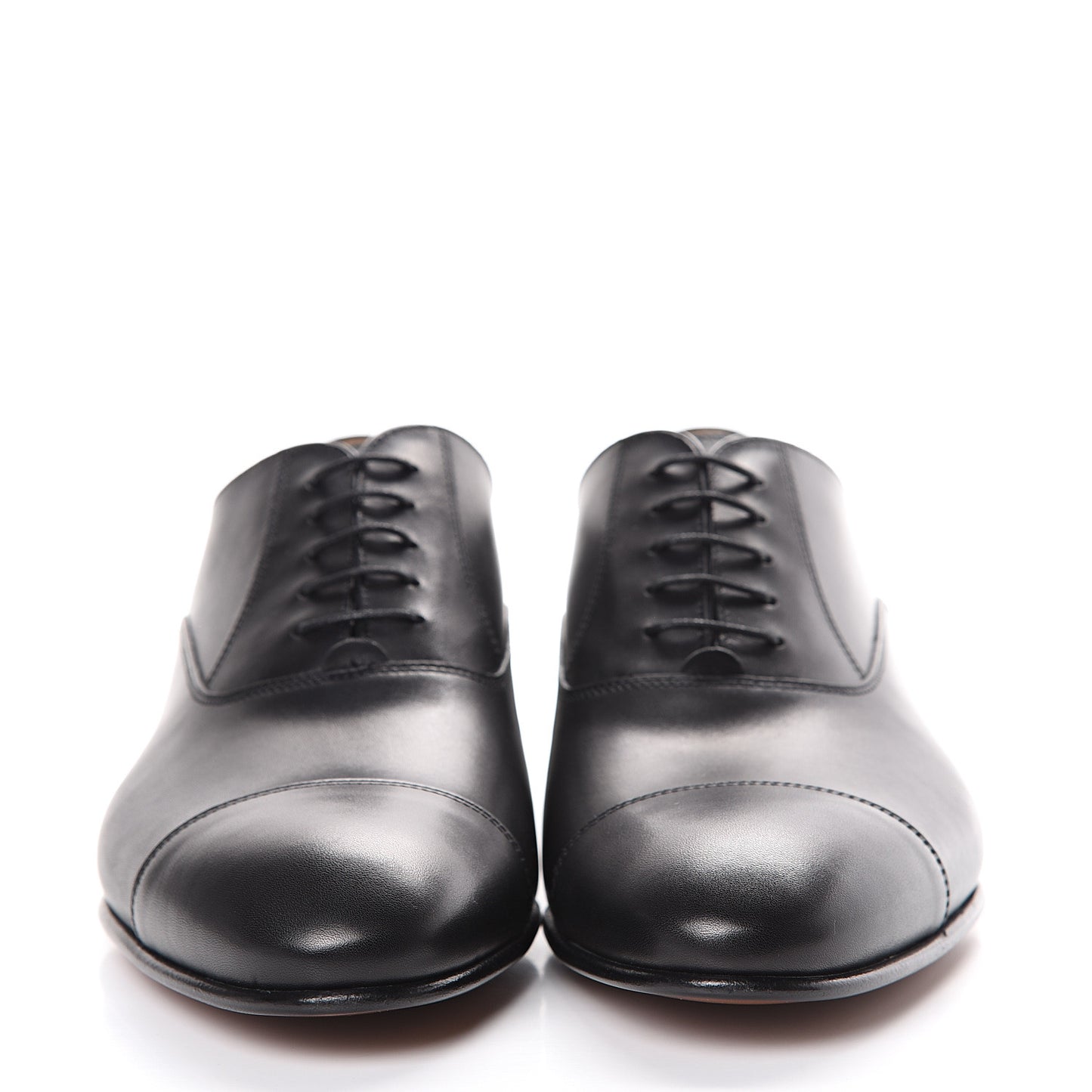 Smooth Calfskin Mens Loafers 42 Black