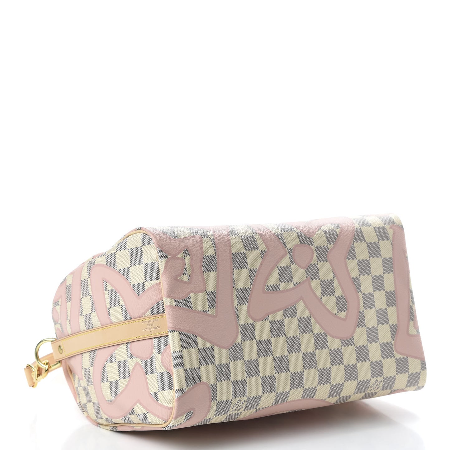 Damier Azur Tahitienne Speedy Bandouliere 30 Rose Ballerine