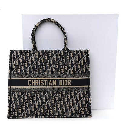 Christian Dior Oblique Large Book Tote Blue Multicolor 13 of 13