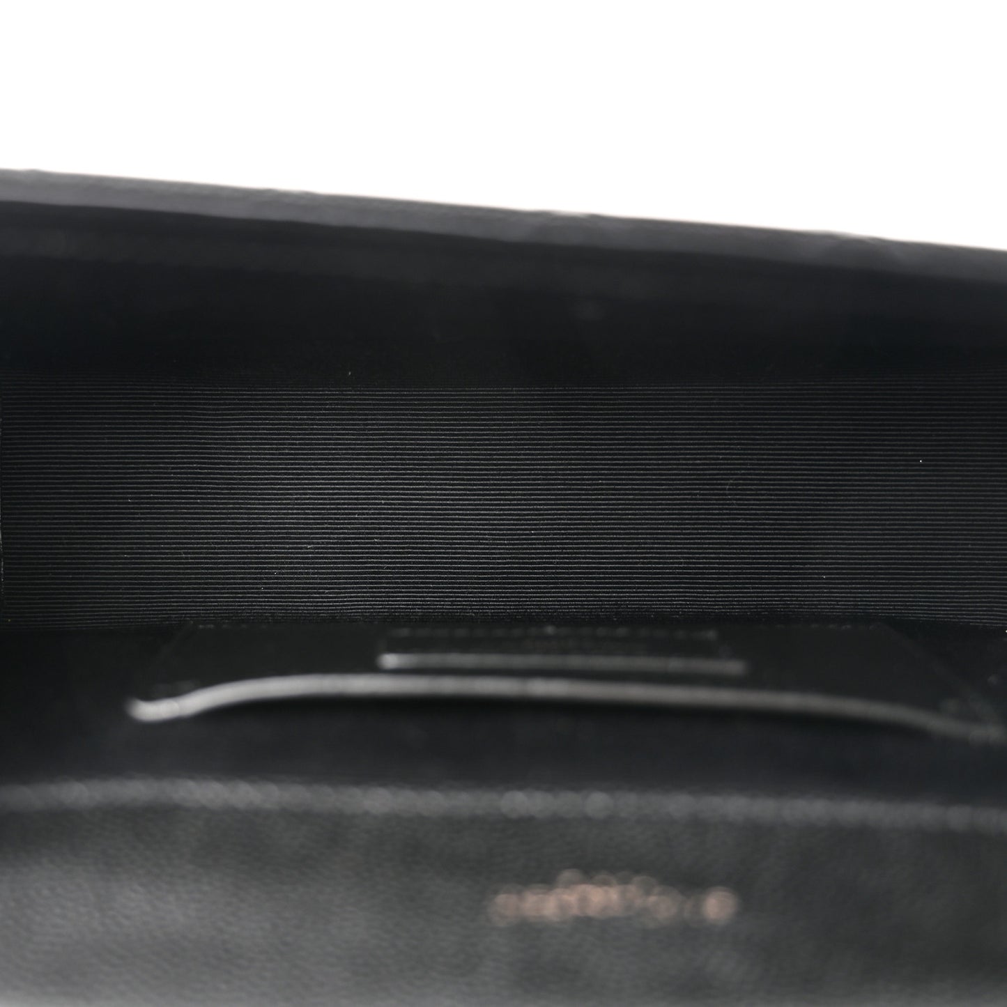 Grain De Poudre Textured Mixed Matelasse Triquilt Small Monogram Monochrome Satchel Black