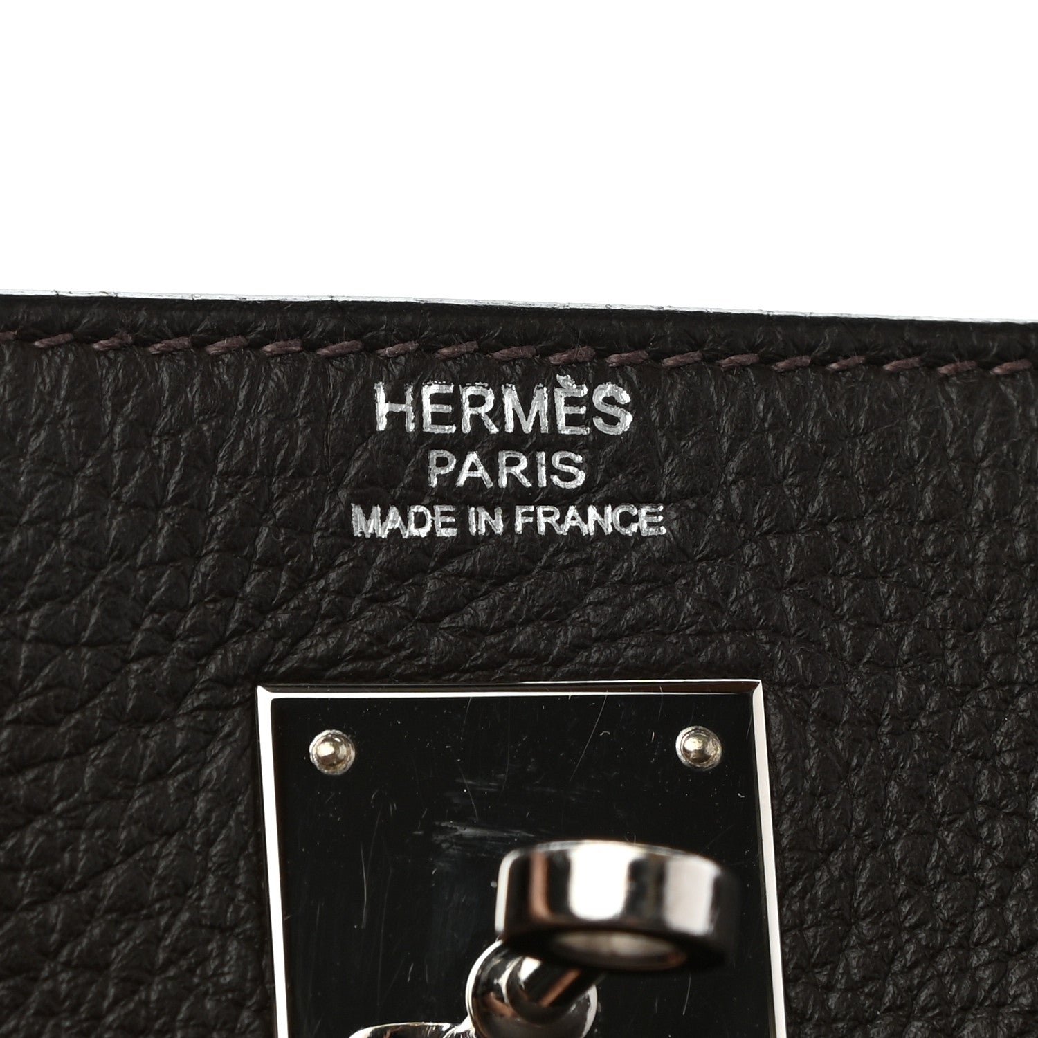 Hermes Togo Kelly Retourne 32 Marron Fonce 5 of 11