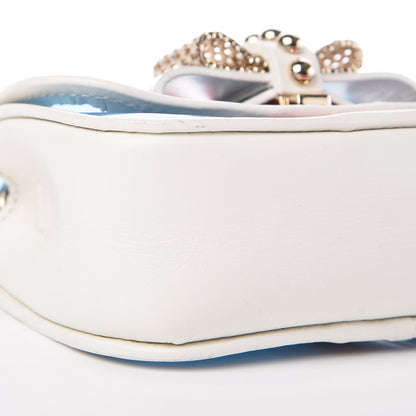 Christian Louboutin PVC Patent Spiked Sweety Charity Crossbody Bag Aquamarina Corazon 6 of 7