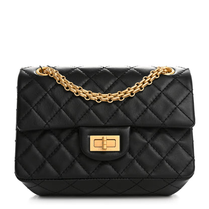 Chanel Calfskin Quilted 2.55 Reissue Mini Flap Black 1 of 10
