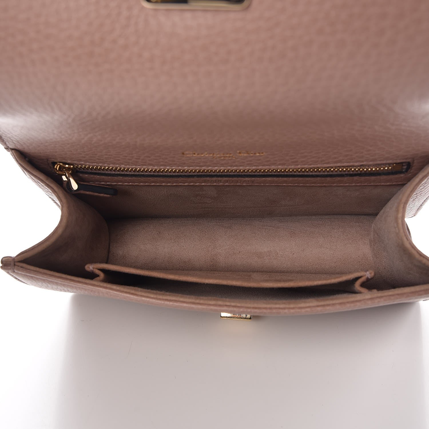 Christian Dior Grained Calfskin Small Diorama Flap Bag Taupe 5 of 8