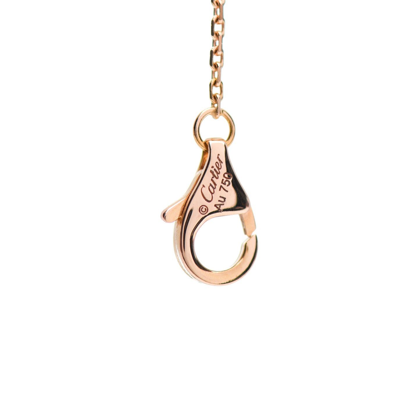 18K Pink Gold Diamond Black Onyx Amulette de Cartier Bracelet