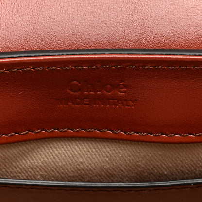 Chloe Shiny Calfskin Suede Mini C Double Carry Sepia Brown 6 of 9