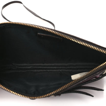 Burberry House Check Bridle Calfskin Peyton Crossbody Burgundy 5 of 10