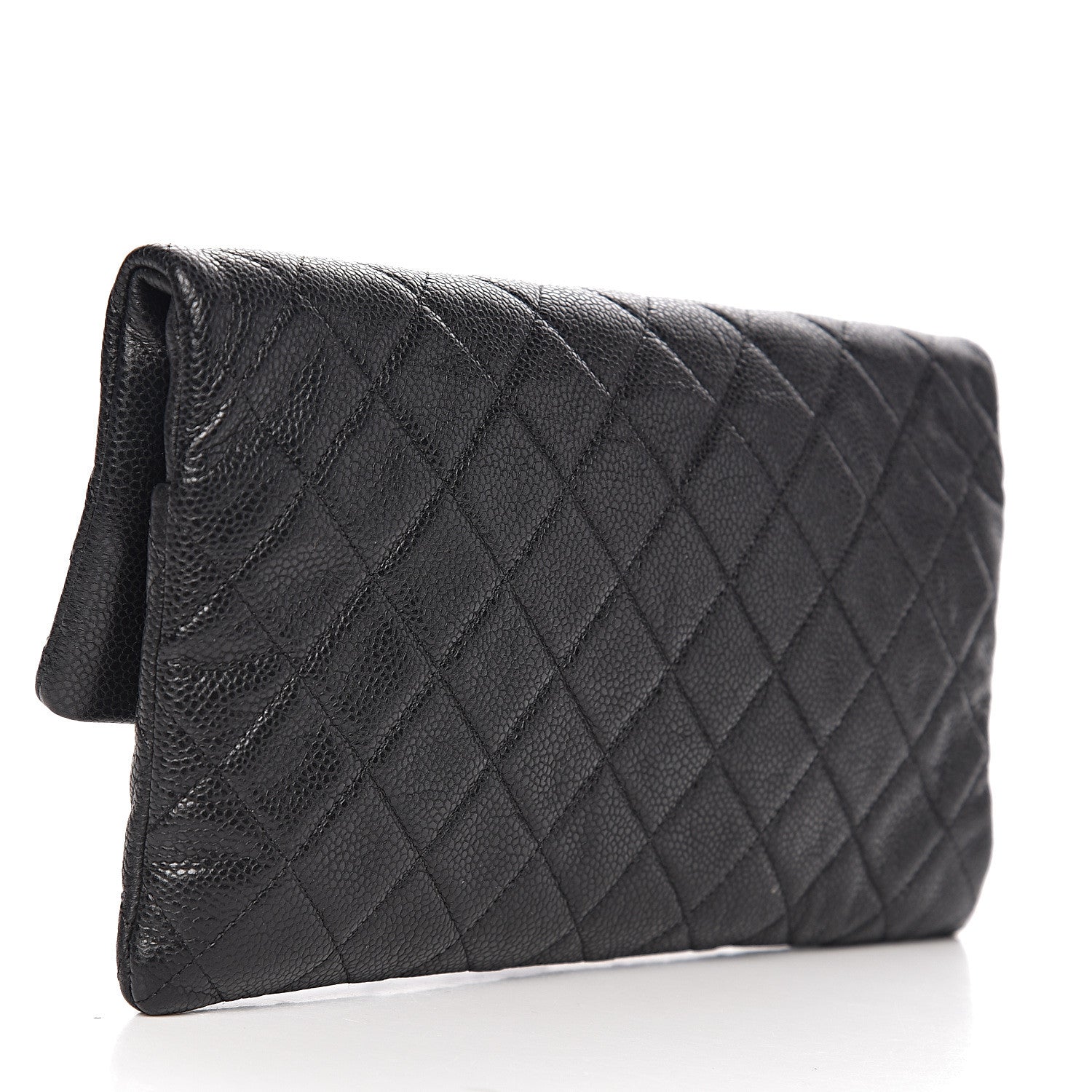 Chanel Caviar Quilted CC Beauty Clutch Black 2 of 8