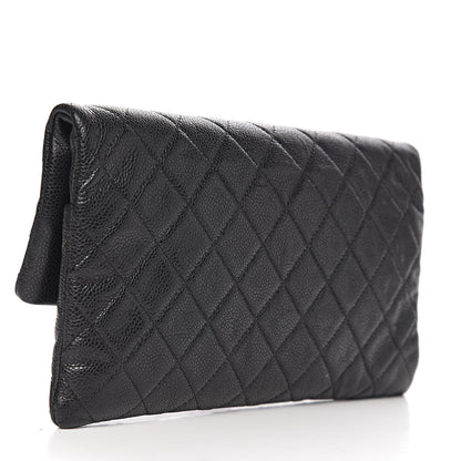 Chanel Caviar Quilted CC Beauty Clutch Black 2 of 8