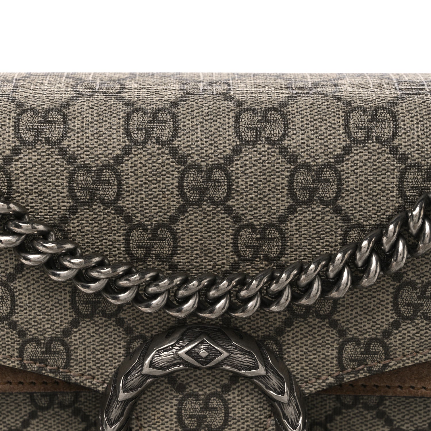 Gucci GG Supreme Monogram Small Dionysus Shoulder Bag Taupe 8 of 13