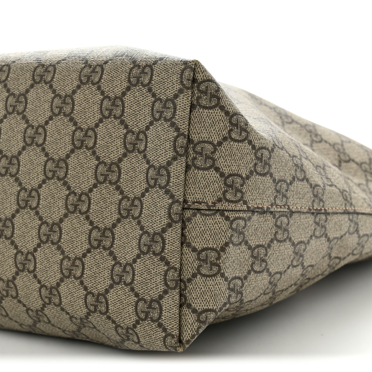GG Supreme Monogram Medium Ophidia Shopping Tote Brown