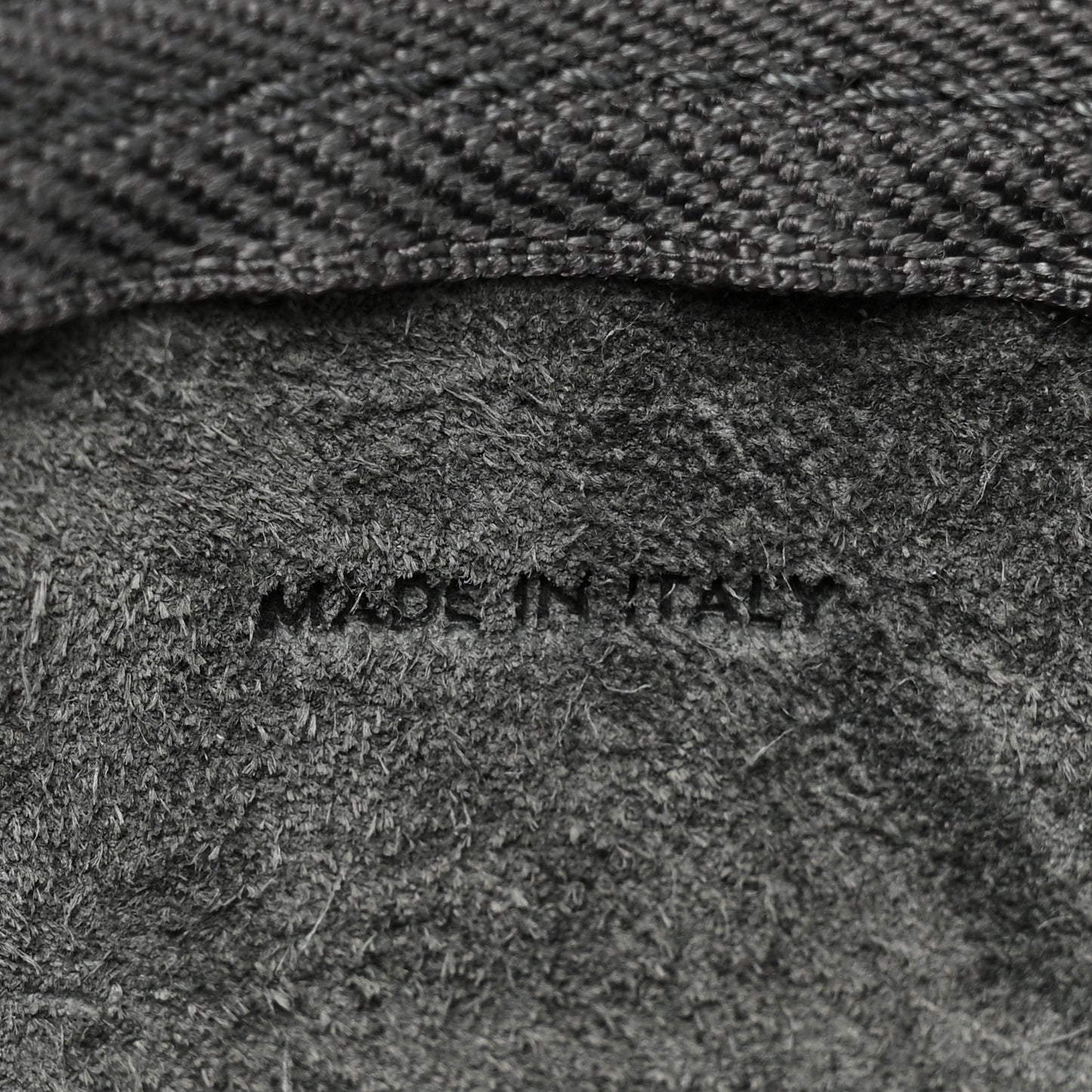 Grained Calfskin Nano Belt Bag Grey