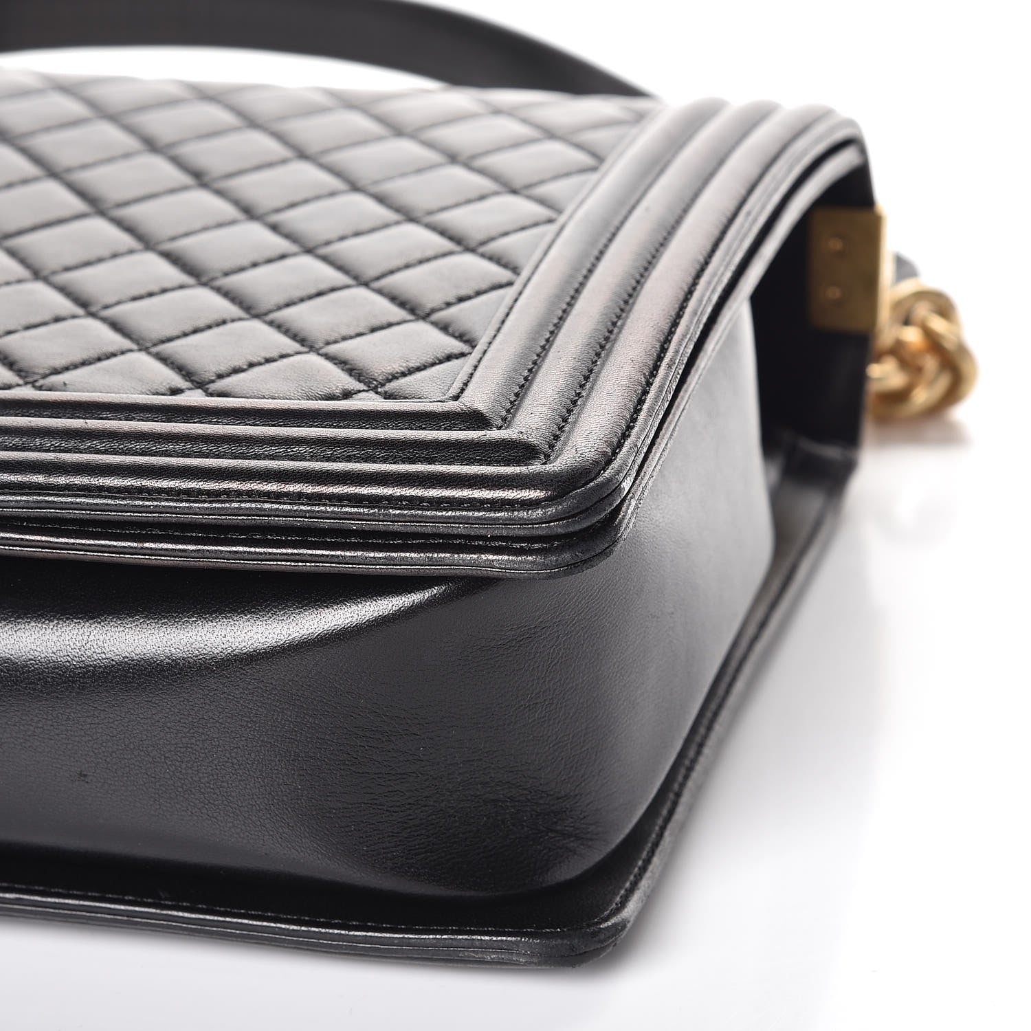 Chanel Lambskin Quilted Large Boy Flap Black 8 of 13
