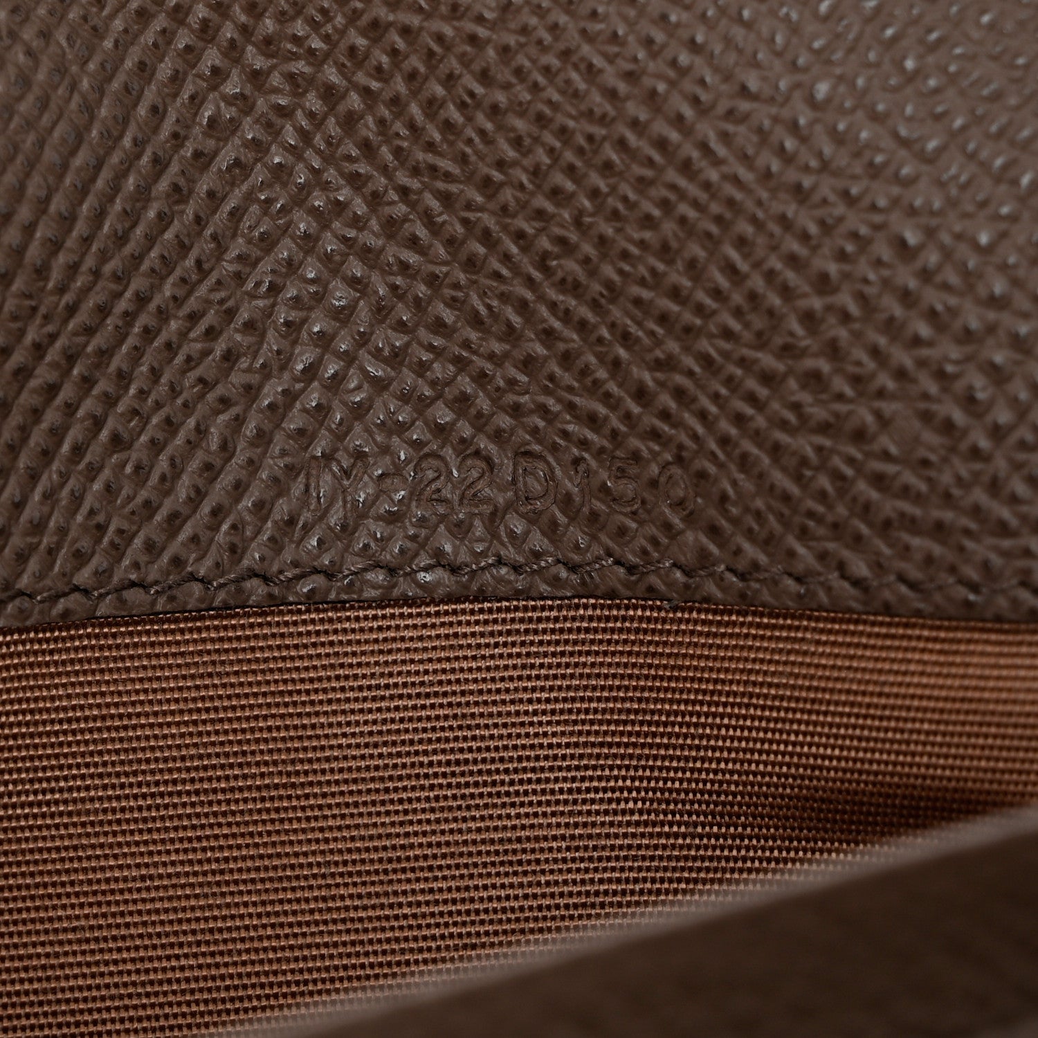 Salvatore Ferragamo Hammered Calfskin Gancini Wallet Caraway Seed 8 of 8