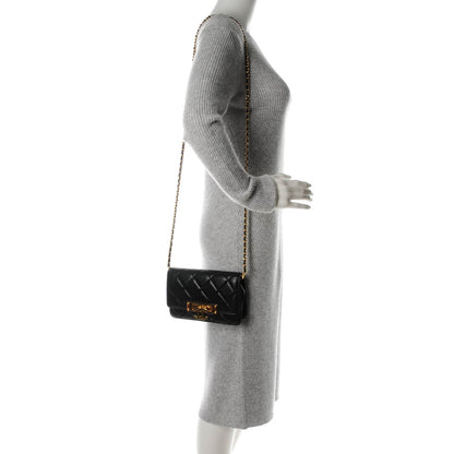 Chanel Lambskin Quilted Golden Class Wallet on Chain WOC Black 2 of 7