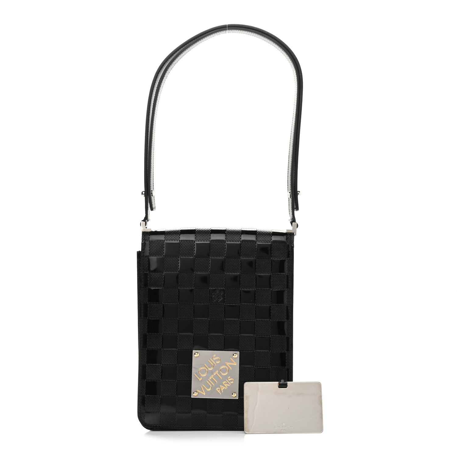 Louis Vuitton Damier Vernis Club Bag Black 3 of 12