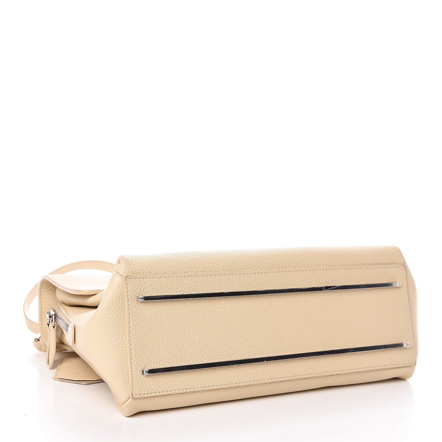 Balenciaga Grained Calfskin Le Dix Small Soft Cartable Blanc Creme 4 of 12