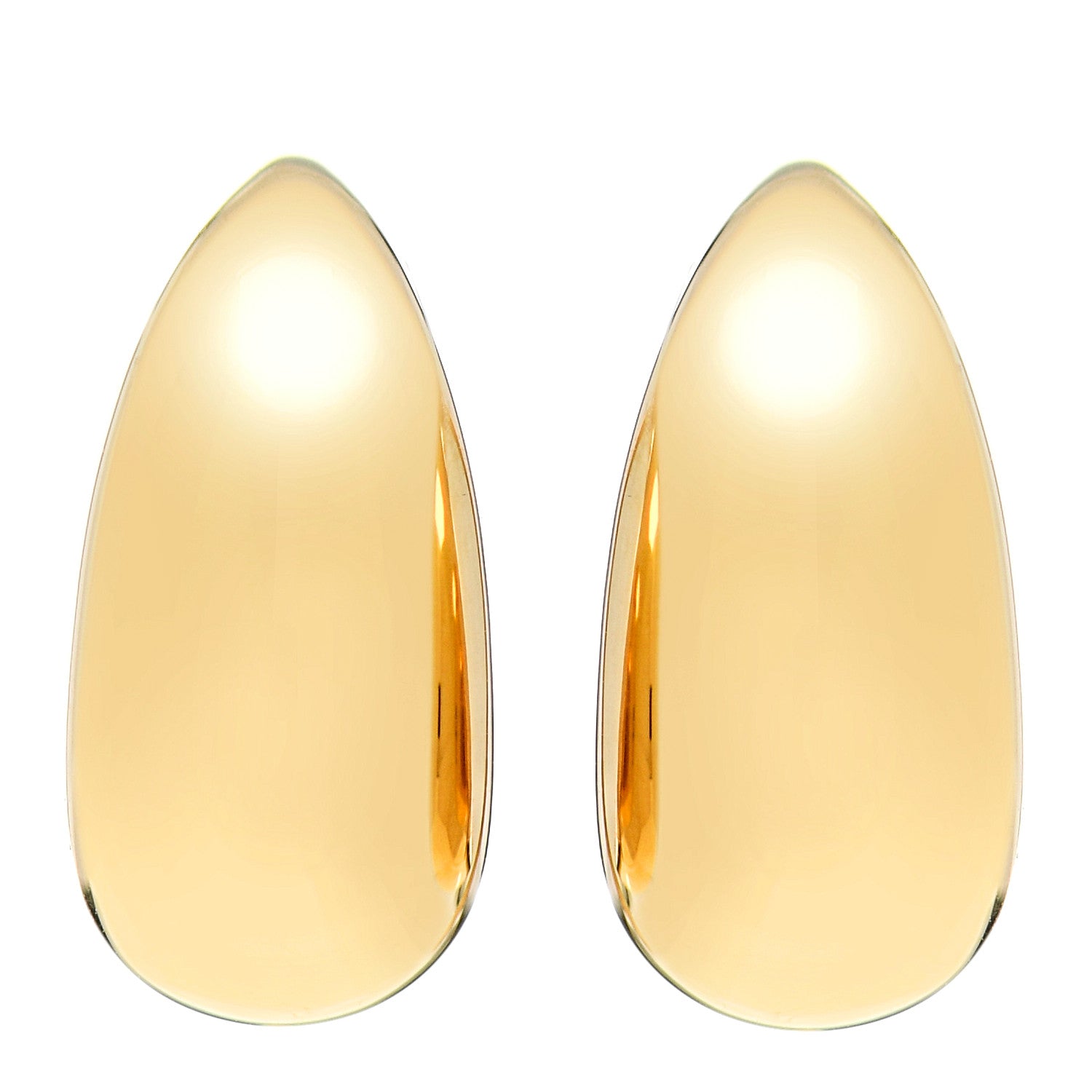 David Yurman 18K Yellow Gold 15mm Pure Form Earrings 1 of 4