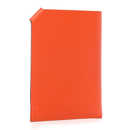 Hermes Epsom Tarmac PM Passport Holder Orange 3 of 7