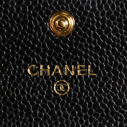 Chanel Caviar Quilted Flap Card Holder Black 5 of 9