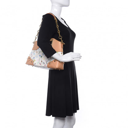 Louis Vuitton Monogram Multicolor Judy MM White 2 of 9