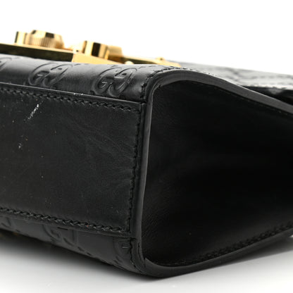 Gucci Guccissima Small Padlock Shoulder Bag Black 10 of 10