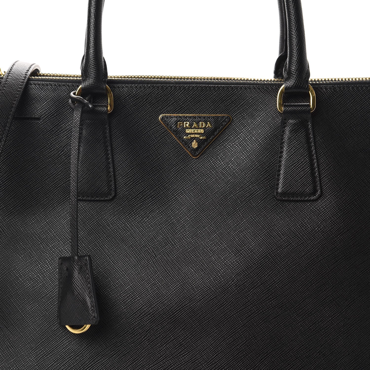 Prada Saffiano Medium Galleria Double Zip Tote Black 13 of 13