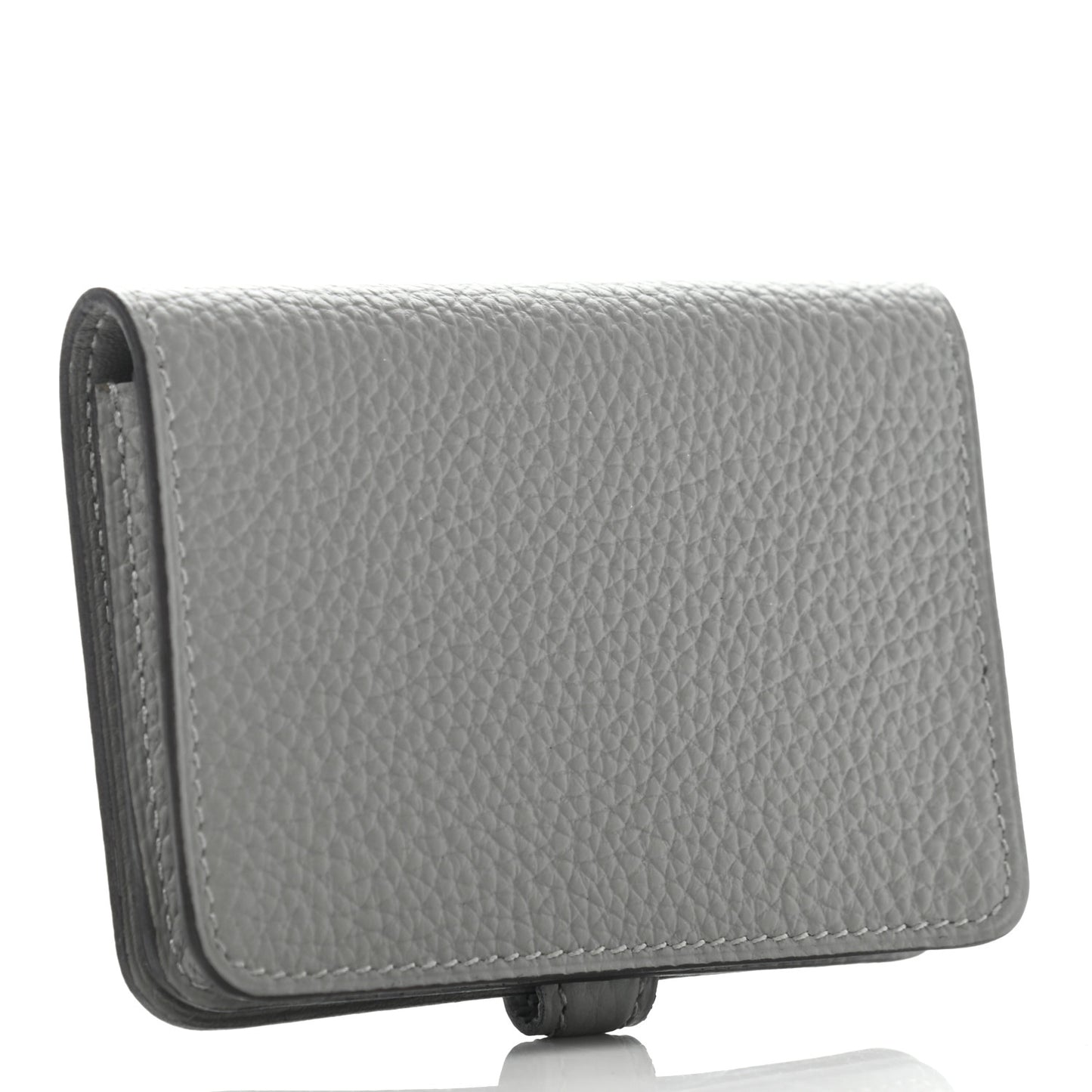 Togo Dogon Card Case Gris Mouette